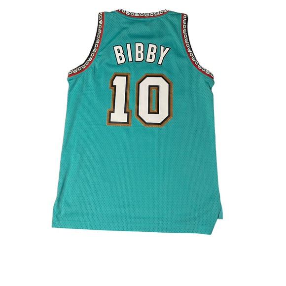 Mike Bibby Vancouver Grizzlies Adidas Hardwood Classics NBA jersey size L teal - Picture 2 of 5